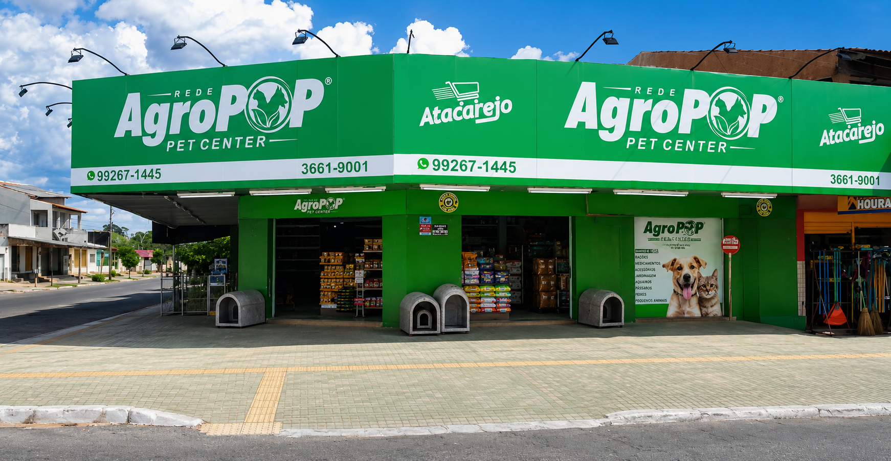 Fachada da loja Agropop Dom Fernando